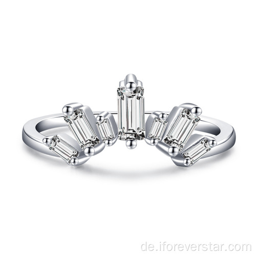 925 Sterling Silberring Trendy vergoldete Ringe